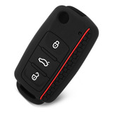 Capa Chave Silicone Vw Volks Bora Fox Gol Golf Jetta Polo Up