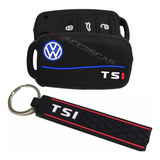 Capa Chave Tsi Silicone Chaveiro Vw Tsi Up Jetta Tiguan