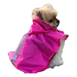 Capa Chuva Pet Cachorro Nylon Emborrachado Pp Regulável