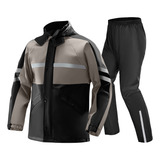 Capa Chuva Roupa Conjunto De Pvc Motoqueiro Impermeável