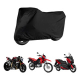 Capa Cobrir Moto Em Couro Impermeável Forrada Sol Anti Risc