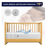 Capa Colchão Berço E Mini Cama Impermeável Anti Mofo Protetor Antialérgico Premium Branco