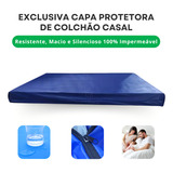 Capa Colchão Casal Protetor Hospitalar Impermeável Antiácaro Com Zíper Quemuel Capas