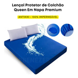 Capa Colchão Lençol Queen Protetor Impermeável Macio E Silencioso Hospitalar