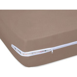 Capa Colchão Solteiro 20 Cm Sonhos Anjos 100 Algodão Canela