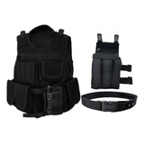 Capa Colete Tático Cinto N a Bornal Airsoft Airgun Tiro