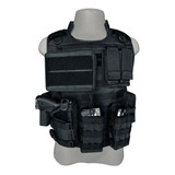 Capa Colete Tático Modular 8 Peças Airsoft Paintball