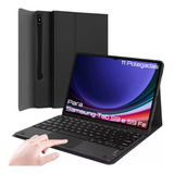 Capa Com Teclado Touchpad Para Samsung Tablet S9 S9 Fe 11 