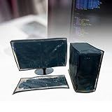 CAPA COMPUTADOR PC MONITOR 25 26 E 27 POL CPU TECLADO COM ZÍPER Cristal 