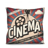 Capa De Almofada Cinema 60x60 Colorida