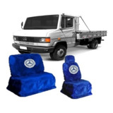 Capa De Banco Chinil Com Emblema Caminhão Mb 709 Sofá Cama