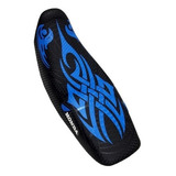 Capa De Banco De Moto Esportiva Grafitada Honda Cg Fan Titan