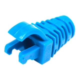 Capa De Borracha Rj45 Plug C 100 Pças Azul Claro Snap In