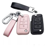 Capa De Chave Em Couro Chaveiro Vw Nivus Polo Golf Tcross