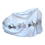 Capa De Chuva E Proteção De Bike Bicicleta Moto Impermeável Cor Cinza