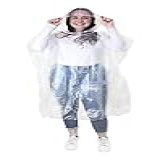 Capa De Chuva Impermeável Descartável Portátil Transparente