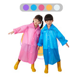 Capa De Chuva Infantil Criança Transparente Reforçada Pvc