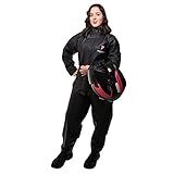 Capa De Chuva Moto Combate Feminina Impermeável Com Capuz Pvc Motociclista Motoboy Pioneira XG