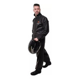 Capa De Chuva Moto Pioneira Masculina Combate Gola