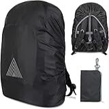 Capa De Chuva Para Mochila à Prova D-água -15-75L-- Capa De Chuva Antiderrapante Portátil Para Mochila- Tiras De Fivela Cruzada- Capa De Chuva Para Acampamento- Caminhada- Ciclismo- Caça- Viagem