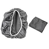 Capa De Chuva Para Mochila Impermeavel Motoboy Viagem Mala Elastico Cor Preto