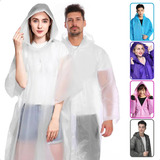 Capa De Chuva Reutilizável Resistente Unissex Com Capuz
