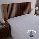 Capa De Colchão Impermeável Matelado Solteiro- Casal- Queen E King Branco Para Quartos E Hotéis -Solteiro-
