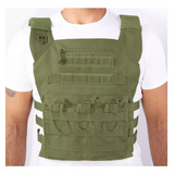 Capa De Colete Tatico Modular Br Force Plate Verde Oliva