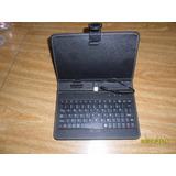 Capa De Couro C Teclado Universal P Tablet 7 Polegadas Usb