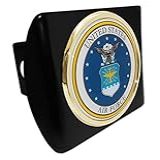 Capa De Engate De Metal Preta Para águia Da Força Aérea Dos Estados Unidos Da Elektroplate