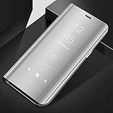 Capa De Espelho Inteligente Para Samsung Galaxy Note 9 8 10 20 S21 S20 FE S8 S9 S10 Plus S10e S7 Edge M21 M12 M31 Ultra Cover Coque Prata Para Samsung S7 Edge