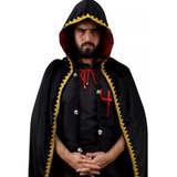 Capa De Exú Veludo Vermelho Capuz Roupa Pomba Gira Luxo