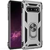 Capa De Impacto De Queda De Grau Militar Para Samsung Galaxy S10 Plus 360 Metal Giratório Suporte Suporte Suporte Magnético Embutido Para Carro Armadura à Prova De Choque Para Samsung Galaxy S10 Capa