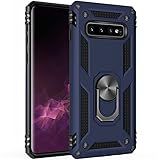 Capa De Impacto De Queda De Grau Militar Para Samsung Galaxy S10 Plus 360 Metal Giratório Suporte Suporte Suporte Magnético Embutido Para Carro Armadura à Prova De Choque Para Samsung Galaxy S10 Capa