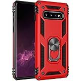 Capa De Impacto De Queda De Grau Militar Para Samsung Galaxy S10 Plus 360 Metal Giratório Suporte Suporte Suporte Magnético Embutido Para Carro Armadura à Prova De Choque Para Samsung Galaxy S10 Capa