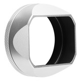 Capa De Lente Quadrada Para Câmera Lh X54 Silver Metal Shade