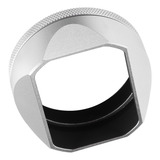 Capa De Lente Quadrada Para Câmera Lh X54 Silver Metal Shade