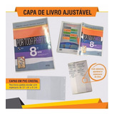 Capa De Livro Escolar   Kit 6 Unidades Para Livros Espiral