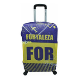 Capa De Mala Proteção Viagem Média Elastano Reforçada Cor Estampada Fortaleza