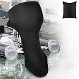 Capa De Motor De Barco Externo Skyour Impermeável Capa De Motor De Barco Contra Poeira Rian UV Capas Protetoras De Motor Para UP-5HP- 8-10HP- 15-20HP- 25-30HP- 40-50HP- 60-90HP- 100-150HP -134-6x144-8x119-4 Cm Para 15-20HP- Preto-