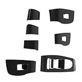 Capa De Painel De Interruptor De Janela De Porta Estilo Fibra De Carbono Substituição Para 3 Sedan Hatchback CX30 Kit De Acabamento Elegante