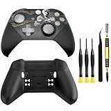 Capa De Painel Frontal E Traseiro Para O Controle Xbox One Elite Series 2 Kit De Reparo Para Substituição De Carcaça Com Ferramenta De Chave De Fenda Preto 