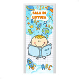 Capa De Porta Decoração Escolar Diversos Elástico 0 85x2 10m Cor Sala De Leitura Anv 3037
