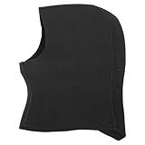 Capa De Roupa De Mergulho Proteção Para Cabeça E Ouvido 5mm Capa De Mergulho Preta Confortável à Prova De UV Para Caiaque XS 