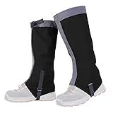 Capa De Sapato- 1 Par De Perneiras Impermeáveis Femininas Masculinas Bota Legging Perneira Capa Protetor De Perna Para Esqui Caminhada Escalada-Preto--M-