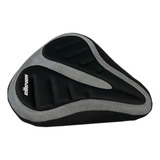 Capa De Selim Largo Grande Elleven Gel Mtb Bike Reforçada Cor Preto E Cinza