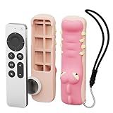 Capa De Silicone Para Controle Remoto Apple TV Com Capa AirTag Compatível Com Controle Remoto Apple TV 4K 2021 2022 Capa Protetora à Prova De Choque Para Apple TV Siri Remote Case AirTag 2 3 