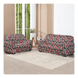Capa De Sofa Lisa 2 E 3 Lugares Estampada Envio Rapido