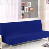 Capa De Sofá Sem Apoio De Braço Fundas De Futon De 1 8 A2 0m Cor Azul