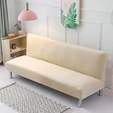 Capa De Sofá Sem Apoio De Braço Fundas De Futon Rapido Cor Palha